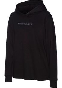 Lascana Dames Hoodie in zwart ,maat 32/34, Witt, 50% Katoen, 50% Polyester