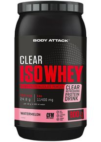 Body Attack Sports Nutrition Body Attack Clear Iso Whey, 900 g Dose, Watermelon