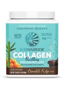 SunWarrior Collagen Building Protein Peptides, 500 g Dose, Chocolate