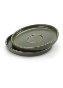onomao Untertasse zum Espressobecher (2 Stück) Mattgrün