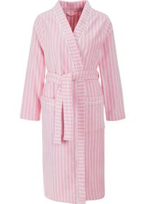 feel good Damer Morgonrock ljusrosa-vit-randig Gr&ouml;&szlig;e 36/38