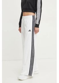 adidas pantaloni de trening Essentials culoarea bej, cu imprimeu, JE1307