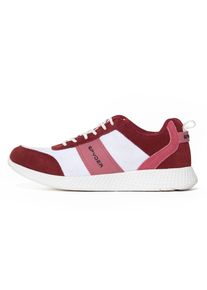 Spyder Dames Sneakers laag 'Alfa' zilvergrijs / bordeaux / pastelrood / zwart 36