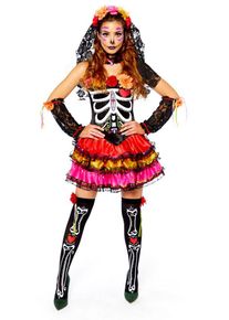 Amscan Sexig Senorita Flora Day of the Dead kvinnors kostym