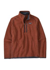 Patagonia Better Sweater 1/4 Zip Fleecetrui Heren (XL |bruin/rood)