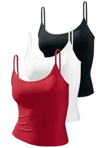 Vivance Unterhemd Damen rot / schwarz / weiß Größe XS