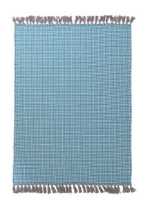 &Icirc;&sect;&Icirc;&plusmn;&Icirc;&raquo;&Icirc;&macr; Urban Cotton Kilim Houndstooth Caribbean Sea Royal Carpet - 130 x 190 cm