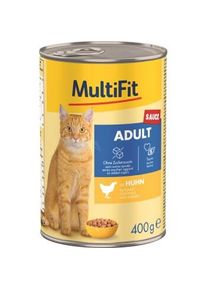 MultiFit Nassfutter Katze Adult, Sauce, Huhn 24x400 g