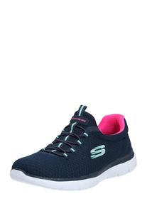 Skechers Dames Slip-on 'Summits' navy / mintgroen / pink 38
