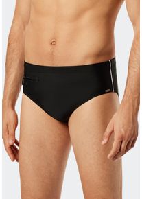 Schiesser Badeslip »"Nautical Casual"«, mit extra flacher Reissverschlusstasche