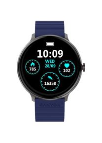 Smartwatch CANYON Jacky SW-69, Ecran LTPS 1.3inch, Bluetooth, 380+ Fete de ceas, 25 moduri de sport, Autonomie 9 zile, IP68 (Albastru/Galben)