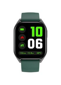 Smartwatch CANYON Chatter SW-58, Ecran IPS 1.8inch, Apel Bluetooth, Asistent vocal cu AI, Android/iOS, 123 moduri sport, Monitorizare sanatate, Waterproof IP67 (Negru/Verde)