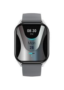 Smartwatch CANYON Chatter SW-58, Ecran IPS 1.8inch, Apel Bluetooth, Asistent vocal cu AI, Android/iOS, 123 moduri sport, Monitorizare sanatate, Waterproof IP67 (Argintiu/Gri)