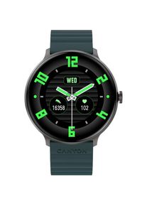 Smartwatch CANYON Jacky SW-69, Ecran LTPS 1.3inch, Bluetooth, 380+ Fete de ceas, 25 moduri de sport, Autonomie 9 zile, IP68 (Verde/Portocaliu)