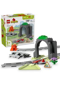 LEGO® DUPLO - Set de extindere Tunel si sine de cale ferata 10425, 20 piese