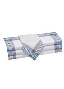 Heren Herenzakdoeken in op kleur gesorteerd ,maat per 4 stuks, WITT, 100% Katoen