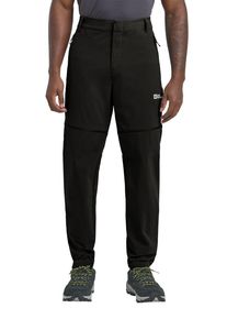 Jack Wolfskin Męskie spodnie z odpinanymi nogawkami i ochroną przeciwsłoneczną Hikeout Zip Away Pants Men 56S black