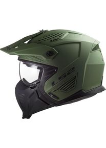 LS2 OF606 Drifter Solid, modulaire helm , kleur: Mat-Donkergroen , maat: XXL