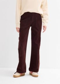 Pantalon cargo en velours côtelé - marron - taille 54 - Velours côtelé - bonprix