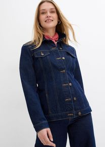 Veste en jean cintrée - bleu - taille 38 avec coton - bonprix