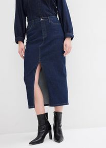 Jupe crayon en jean - bleu - taille 54 avec coton - bonprix