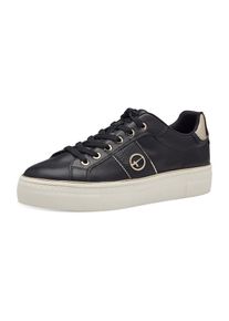 Tamaris Dames Sneakers laag goud / zwart 42