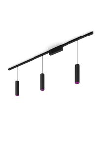 PHILIPS Hue Perifo - Plafond Railverlichting - Starter Set 3 Hanglampen - Zwart