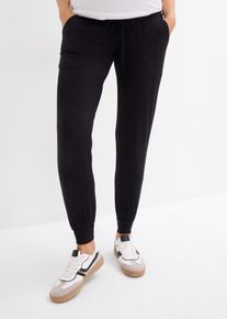 Pantaloni prémaman loungewear per la gravidanza e oltre, Nero, Taglia 42/44 (S), bonprix