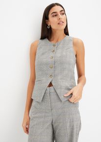 Gilet in principe di Galles, Nero, Taglia 42, bonprix