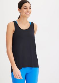 Top per sport con spalline olimpioniche ad asciugatura rapida - Nero - Taglia 58/60 (XXL) - bonprix