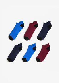 Calzini sportivi con fodera in spugna alla suola con cotone biologico (pacco da 6 paia) - Blu - Taglia 39-42 - bonprix
