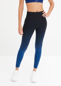 Leggings senza cuciture sfumati ad asciugatura rapida, Blu, Taglia 5 (XL), bonprix