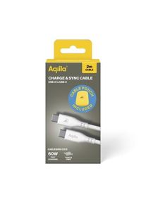 Aqiila Cablebird CS12 USB-C - C 60W silikoni 2m valkoinen