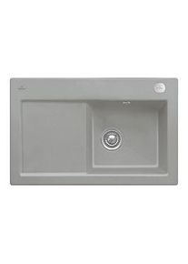 Villeroy & Boch Villeroy und Boch Subway Flächenbündige Spüle 67142FKD Becken rechts, mit Ablaufgarnitur und Exzenterbetätigung, Fossil