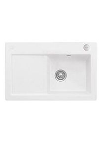 Villeroy & Boch Villeroy und Boch Subway Flächenbündige Spüle 67142FRW Becken rechts, mit Ablaufgarnitur und Exzenterbetätigung, Stone White