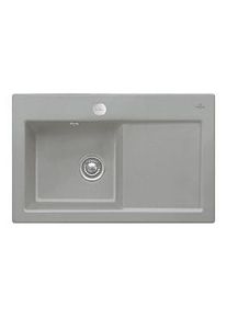 Villeroy & Boch Villeroy und Boch Subway Flächenbündige Spüle 67722FKD Becken links, mit Ablaufgarnitur und Exzenterbetätigung, Fossil