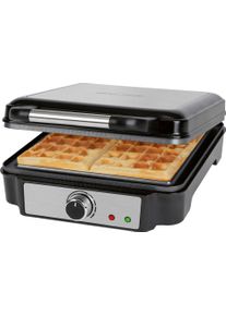 ProfiCook Waffeleisen »Pc-Wa 1241 Inox«, 1200 W schwarz, Belgisches Waffeleisen