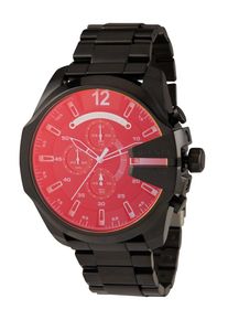 Diesel Montre à affichage analogique 'Mega Chief' Homme noir taille One Size