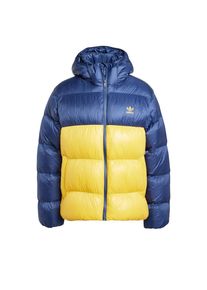 adidas originals Heren Winterjas 'Adicolor' donkerblauw / geel XS