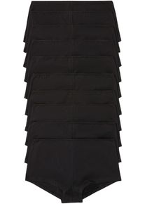 Hipster (set van 10) - zwart - maat 52/54 (XXL) - met katoen - bonprix