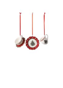 Villeroy & Boch Villeroy & Boch - Ornamenti set stoviglie rosso, 3pz. Toy's Delight Decoration Decorazioni 1 pieces unisex