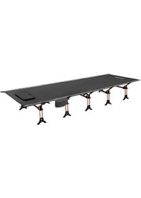 KingCamp Denver Deluxe Cot Feldbett Campingbett Liege 200x72x30cm schwarz
