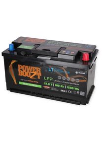 PowerBoozt PB-Li 100 DIN LT Lithium-Batterie Lithium-Ionen-Akku 100Ah Camping Wohnwagen Wohnmobil