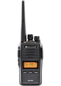 Alan Electronics Midland G18 Pro PMR446, IP67, Standlader, Netzteil, Akku 1600mAh, Motorola, schwarz (C1145.02)