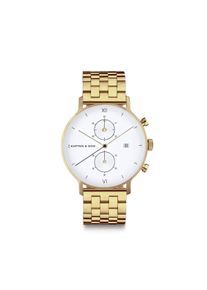 Kapten & Son Kapten & Son Watch Chrono Small Gold Steel