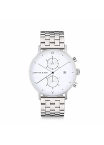Kapten & Son Kapten & Son Watch Chrono Silver Steel