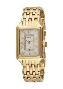 Fossil Dames Analoog horloge 'RAQUEL' goud / wit One Size