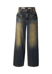 GUESS Originals Dames Jeans donkerblauw / bloedrood / wit 26