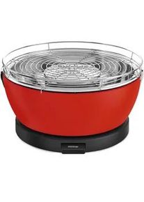 Xxxl Holzkohlegrill , Rot , Metall , 33x18.5x33 cm , stufenlose Luftregulierung , Grills, Holzkohlegriller