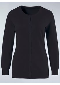 Dames Vest van puur katoen in zwart ,maat 38, WITT, 100% Katoen